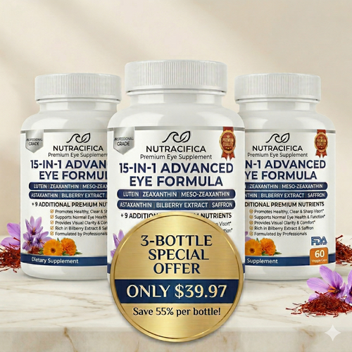 Nutracifica 15-in-1 Advanced Eye Formula - 3 Bottles Special Offer