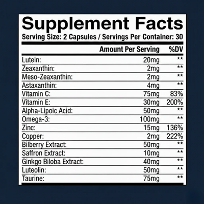 Nutracifica 15-in-1 Advanced Eye Formula - 1 Bottle Special Offer