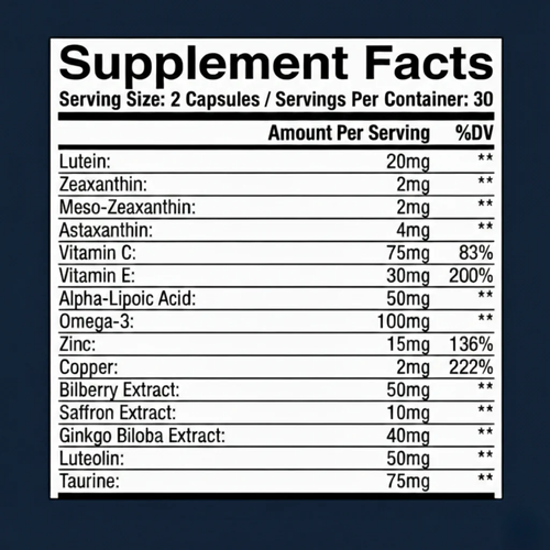 Nutracifica 15-in-1 Advanced Eye Formula