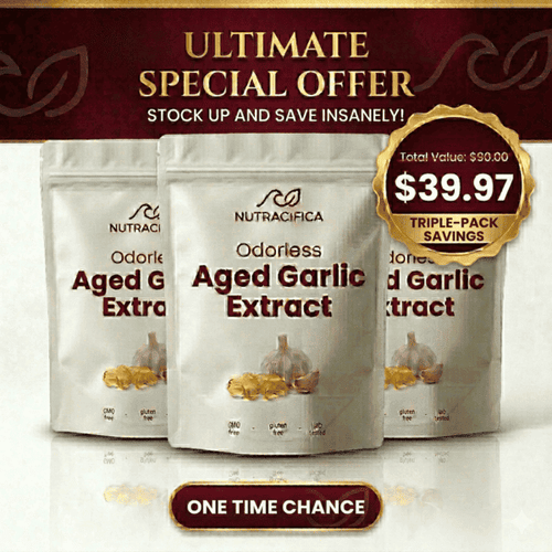 Nutracifica Aged Garlic Extract 3 Pack Special Offer
