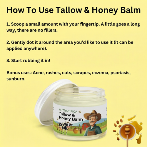 Nutracifica Tallow & Honey Balm - 2 oz