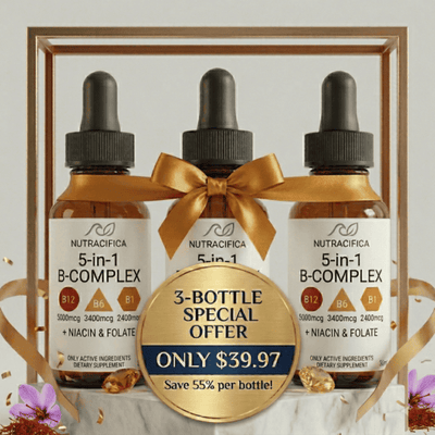 5-in-1 Vitamin B Complex - 3 Bottles Special Offer
