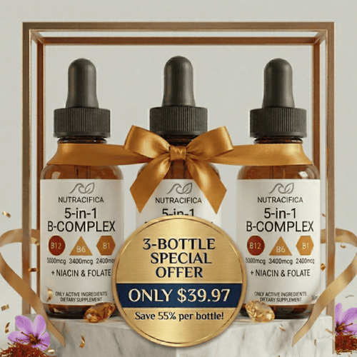 5-in-1 Vitamin B Complex - 3 Bottles Special Offer